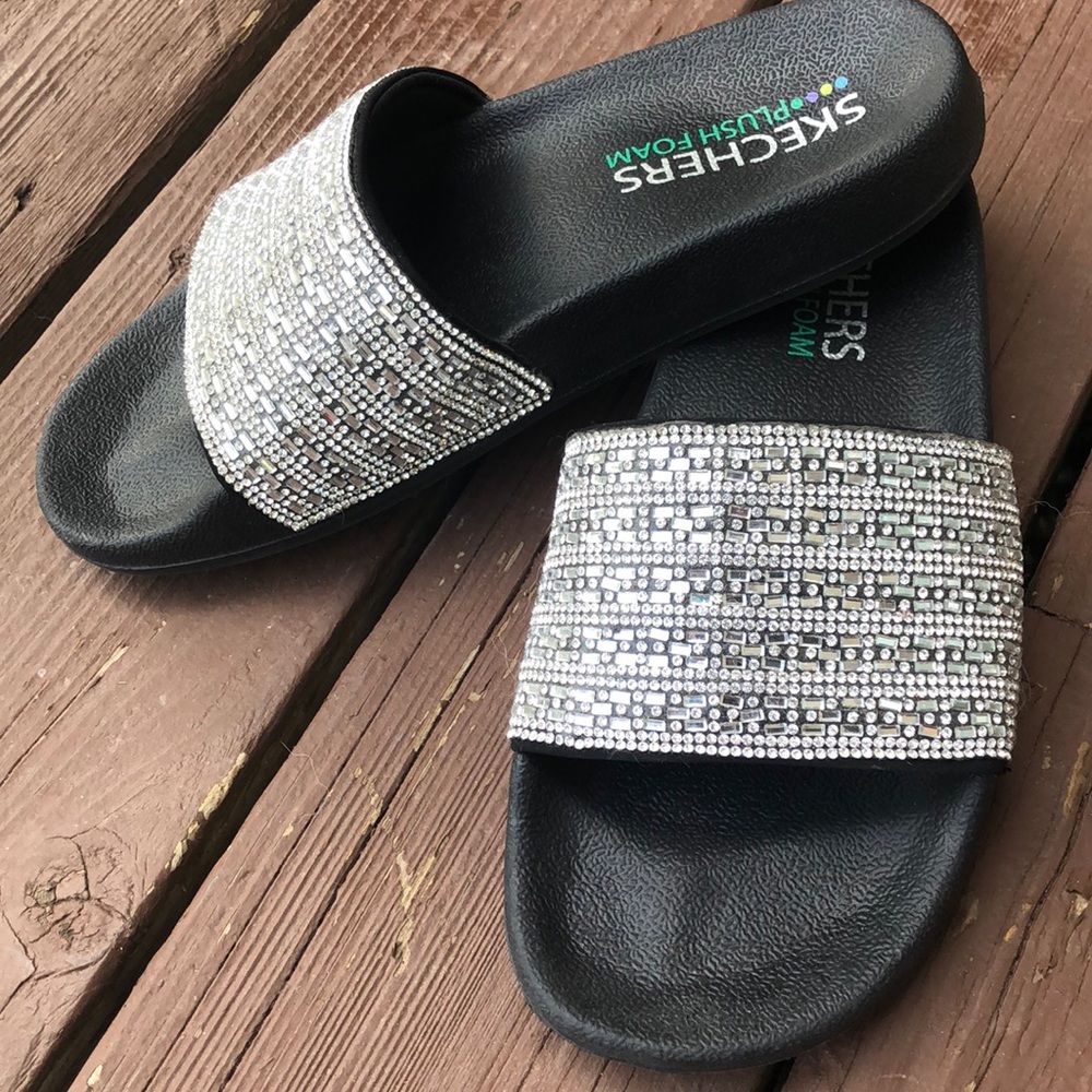 Rhinestone slides by SKECHERS